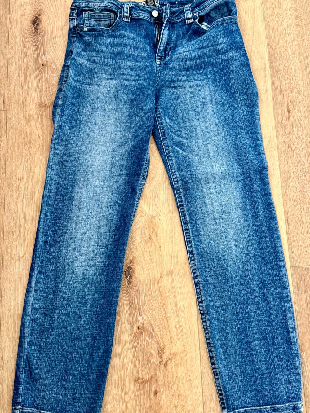 Rewash Classic Straight-Leg Blue Jeans